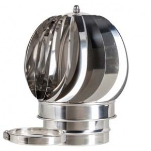 Rotating Cowl dia 125mm Silver